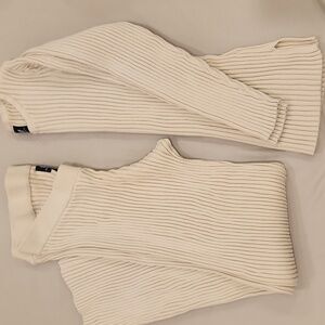GAP Maternity Ivory Ribbed Knit Set MEDIUM